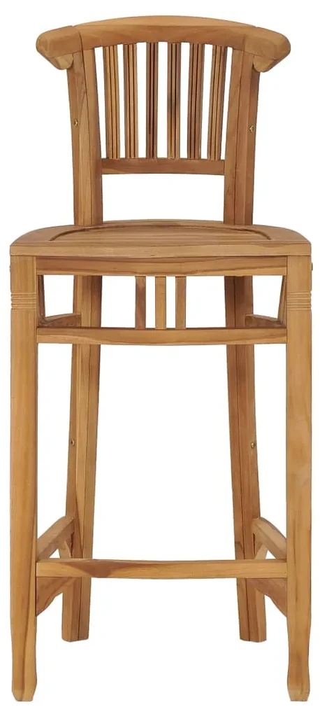 49428 vidaXL Scaun de bar, lemn masiv de tec