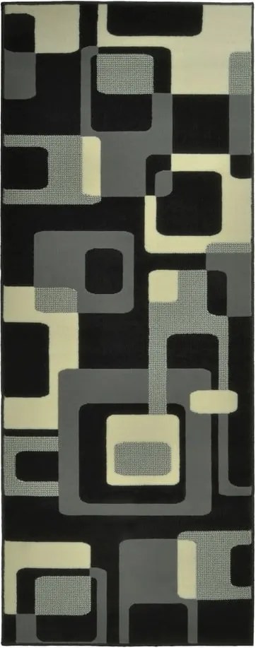 Covor Hanse Home Hamla Retro, 80 x 150 cm, negru