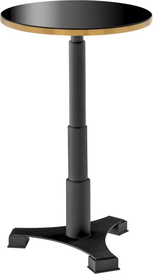 Masa bar design LUX Avoria Round, negru 112084 HZ