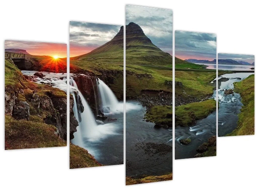 Tablou - Kirkjufell la apus (150x105 cm)