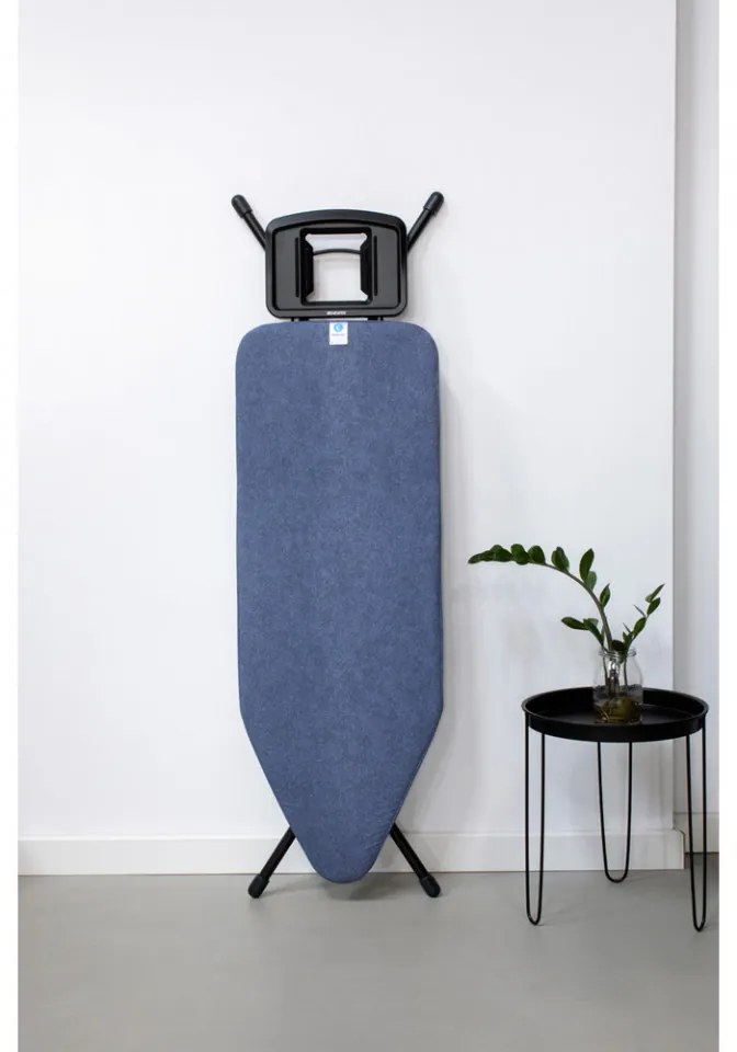 Masa de calcat Brabantia C 124x45cm cu suport masiv din fier, Denim Blue 1003362