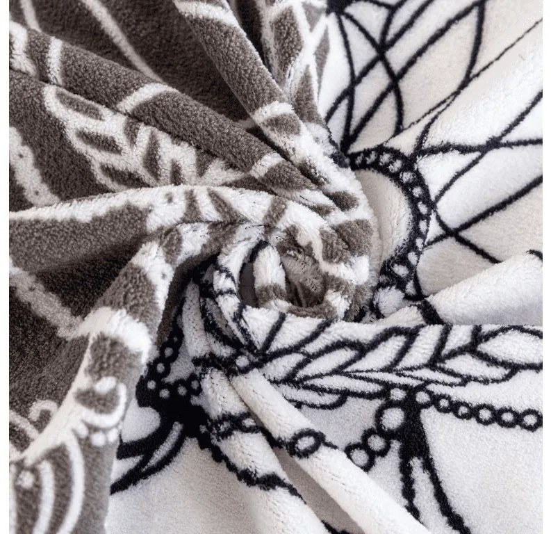 Lenjerie cocolino TIRSO gri-alb Dimensiune lenjerie de pat: 70 x 90 cm | 140 x 200 cm