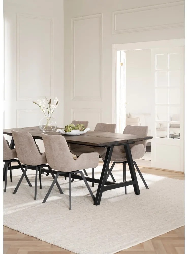 Set de scaune de sufragerie bej 2 buc. tapițat Norwell – Rowico