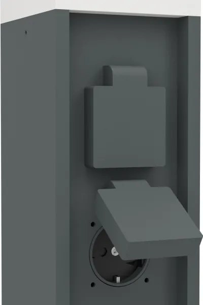 Eglo 901032 - Lampă de exterior cu 2 prize PARK, 1xE27/25W/230V, IP54, antracit