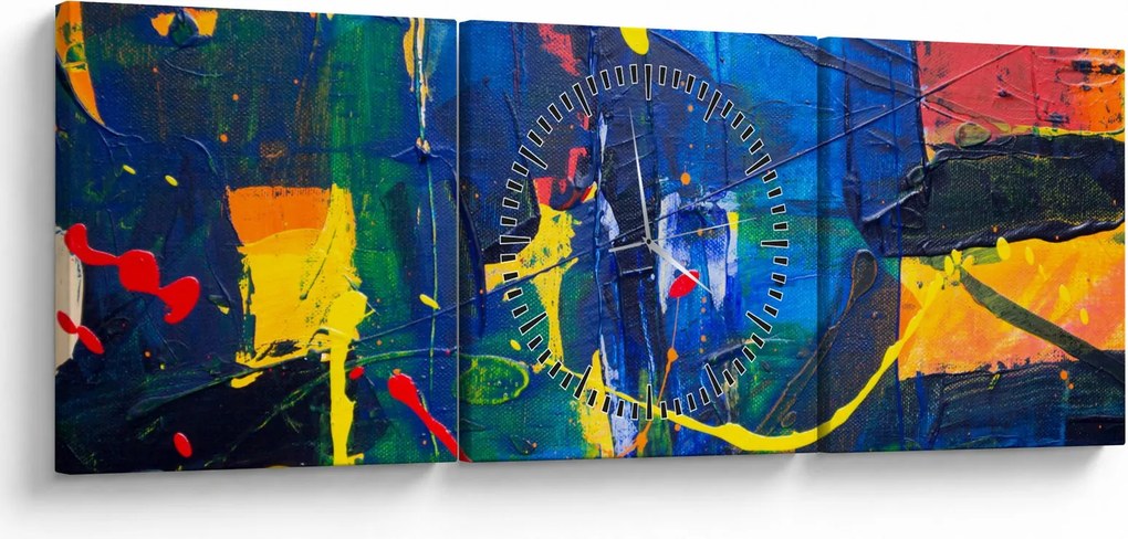 Tablou - Abstract (cu ceas) (90x30 cm)