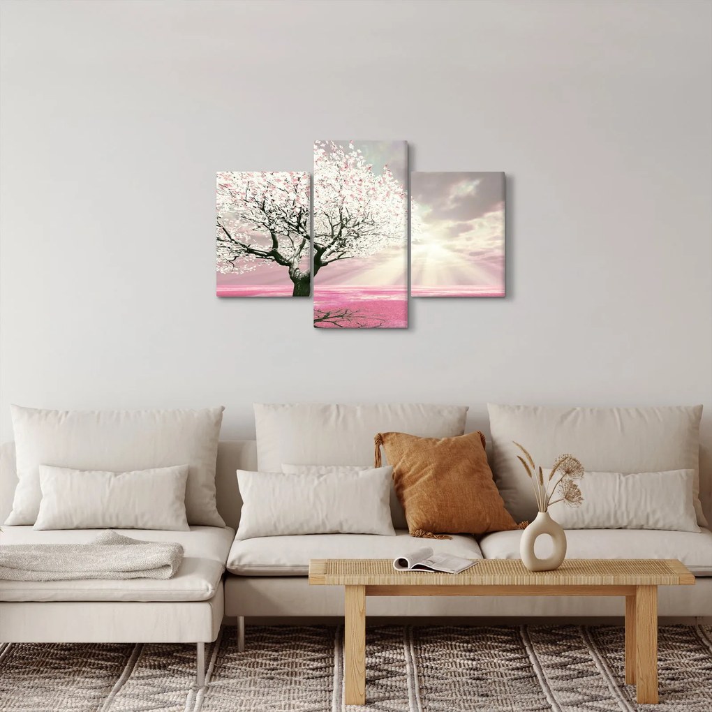 Tabloul copacului roz (90x60 cm)