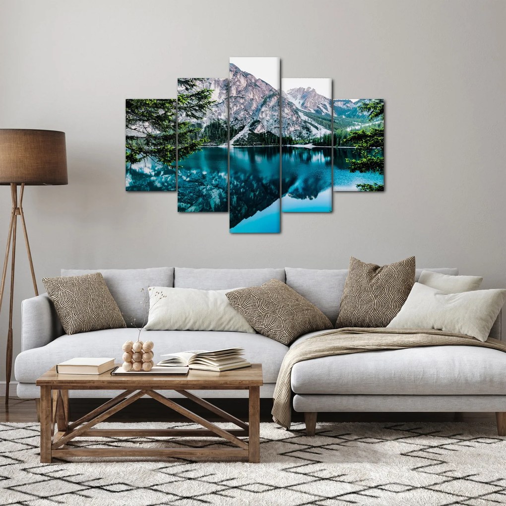 Tablou - Lac în Alpi (150x105 cm)