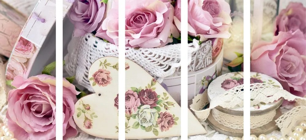 Tablou 5-piese stilul vintage romantic
