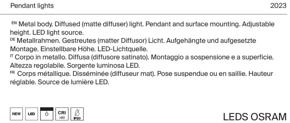 Lustra LED design tehnic Points alb