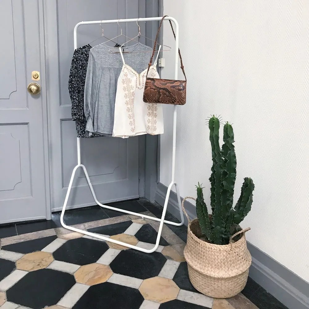 Suport pentru haine Compactor Portant Blanc