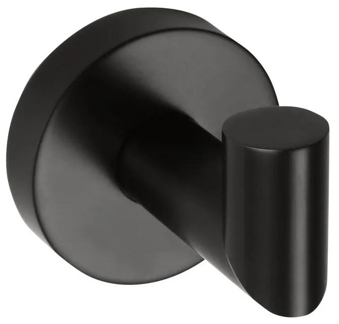 Cârlig de alamă Sapho X-Round, negru