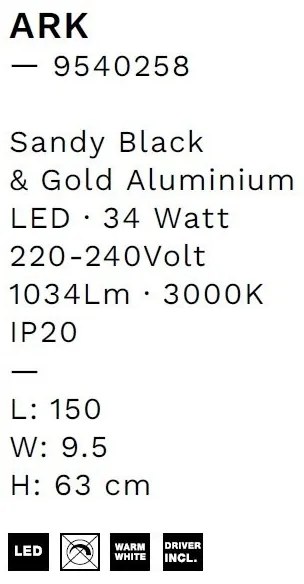 Aplica LED XXL ambientala stil minimalist ARK