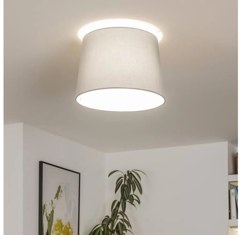 Brilagi - Lustră aplicată LED CERIA, 1xE27/40W/230V, Ø 30 cm, gri