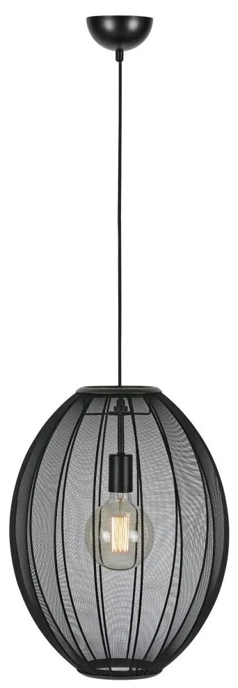 Lustră pe cablu Markslöjd 108795 FORENCE 1xE27/40W/230V negru