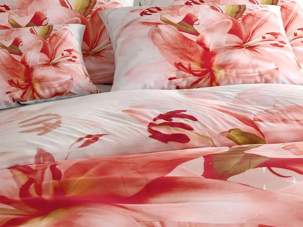 Lenjerie de pat din bumbac 3D LILYVIA, gri Dimensiune lenjerie de pat: 70 x 90 cm | 140 x 200 cm
