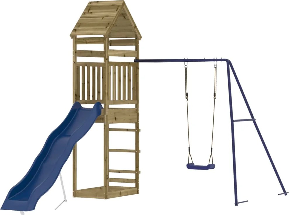 vidaXL Set de joacă pentru exterior, lemn de pin impregnat