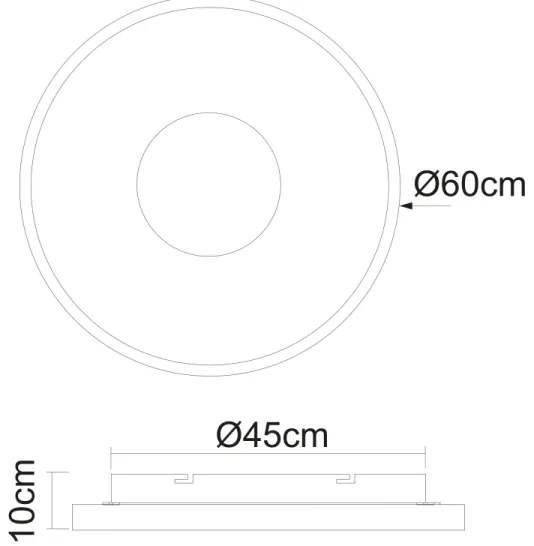 Plafonieră LED dimabilă JOLLI LED/42W/230V Globo 41758-42B + telecomandă