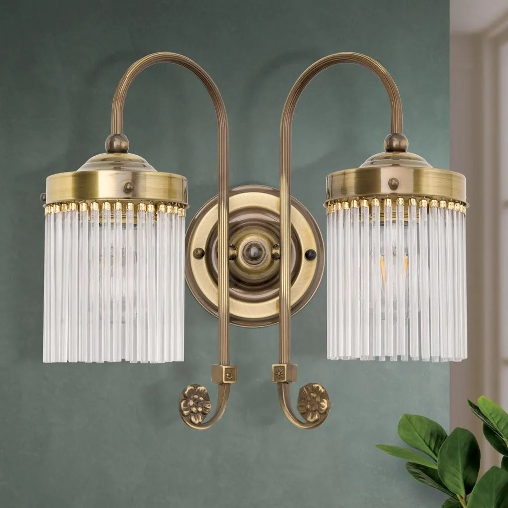 Aplica de perete Art Nouveau STABCHENSERIE, patina