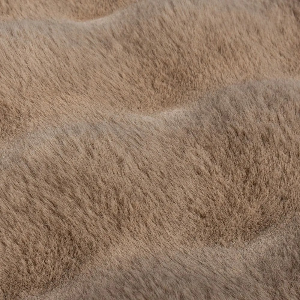 Blană maro sintetică 120x170 cm Waffle Faux Fur – Flair Rugs