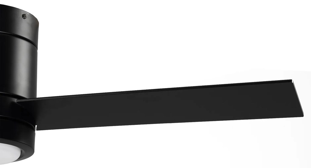 HOMCOM Ventilator de tavan 2 în 1 cu lumina LED 3 viteze silentios - telecomandă - diametru 112 cm, negru | Aosom Romania