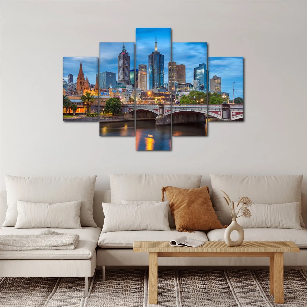 Tablou cu orașul Melbourne (150x105 cm)