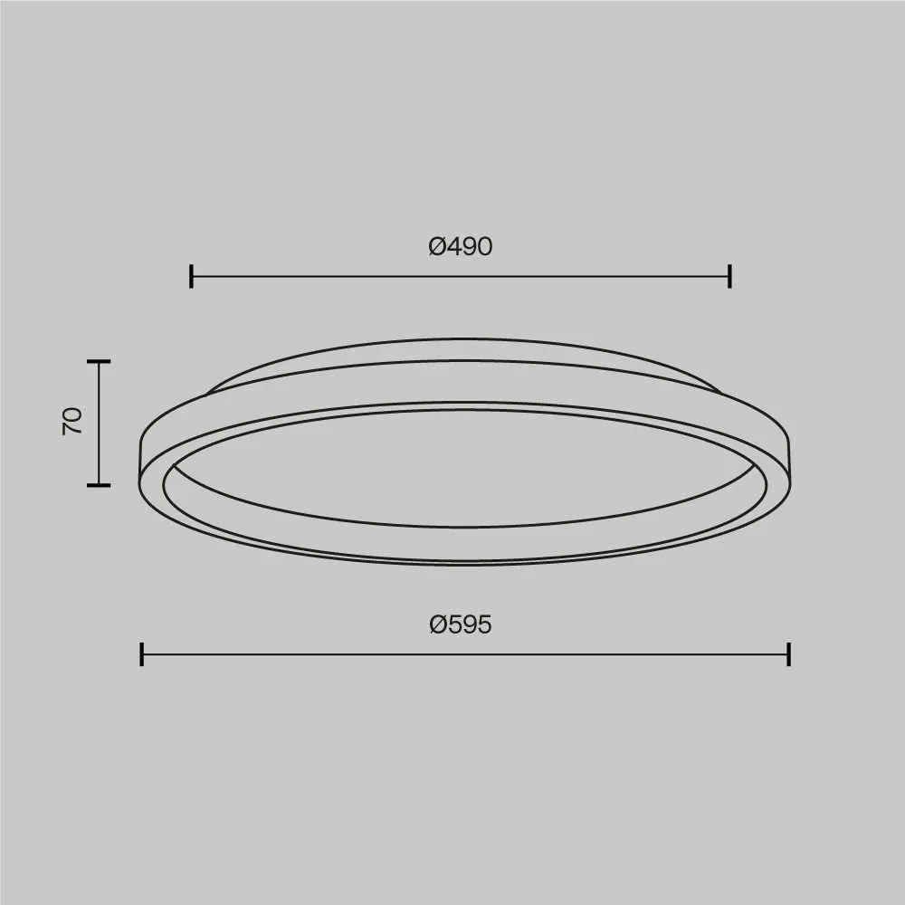 Plafoniera LED, Piatra naturala, Orign 59,5cm