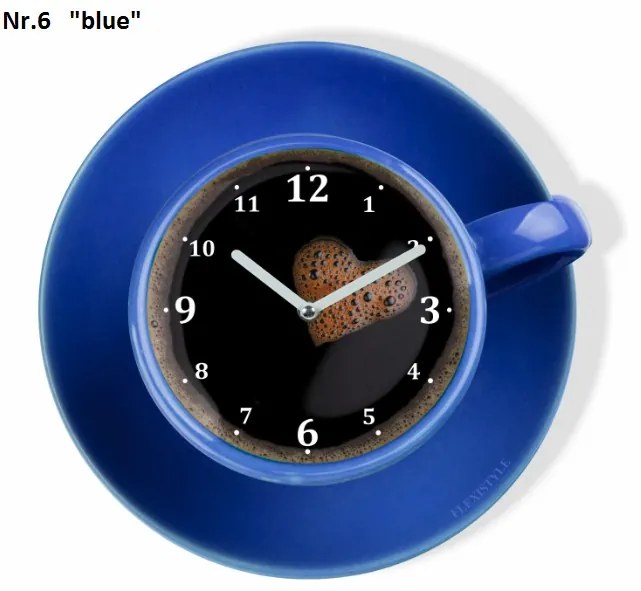 Ceas de bucătărie în formă de ceașcă de cafea Portocalie