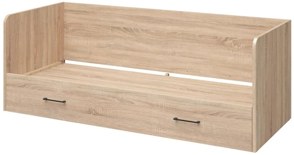 Pat de o persoană extensibil80 cm Tetrix 13 (stejar sonoma) (cu sp. depozitare). Promo -35%. 1098495