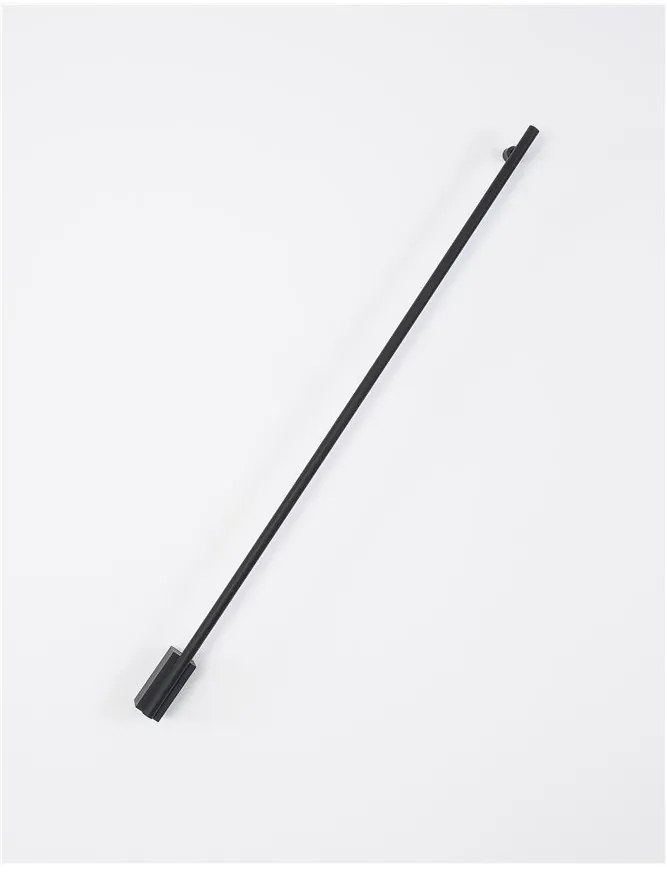 Aplica de perete LED design liniar GROPIUS negru, L-90cm, H-7cm