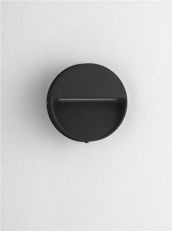 Mini Aplica perete exterior IP65, LED CCT Sete negru 10cm