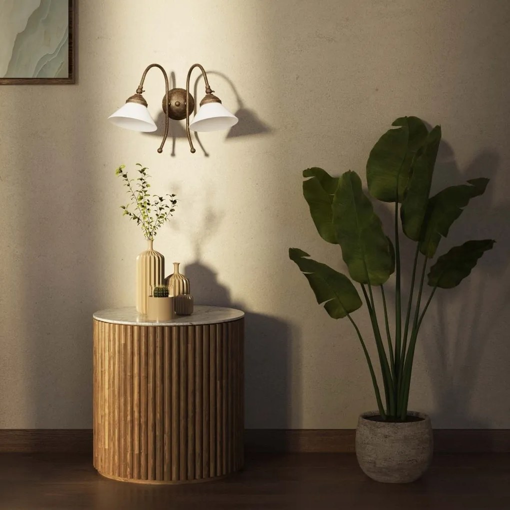 Aplica de perete stil clasic italian din alama Fiordo