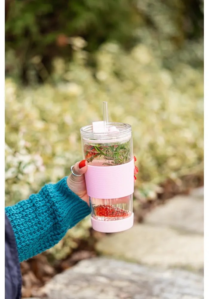 Cană termos roz 600 ml Fuori – Vialli Design