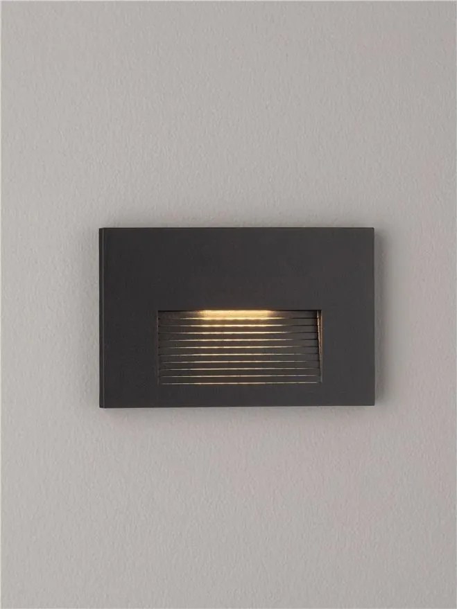 Aplica exterior, Spot aplicat LED IP65 NILO negru