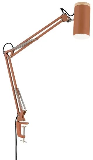 Orion GILI - Lampă de birou cu clemă, 1xE27/40W/230V, culoare cărămizie