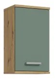 Dulap suspendat pentru baie VENOM, verde/stejar artisan