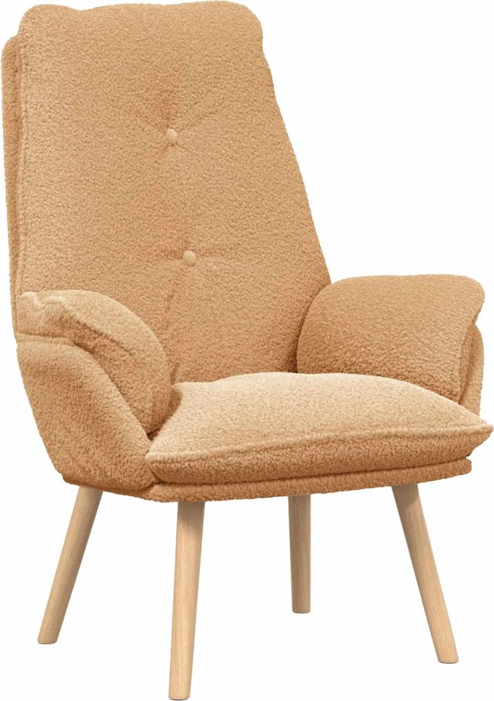 vidaXL fotoliu Bej 69 x 74 x 93 cm Țesătura Sherpa