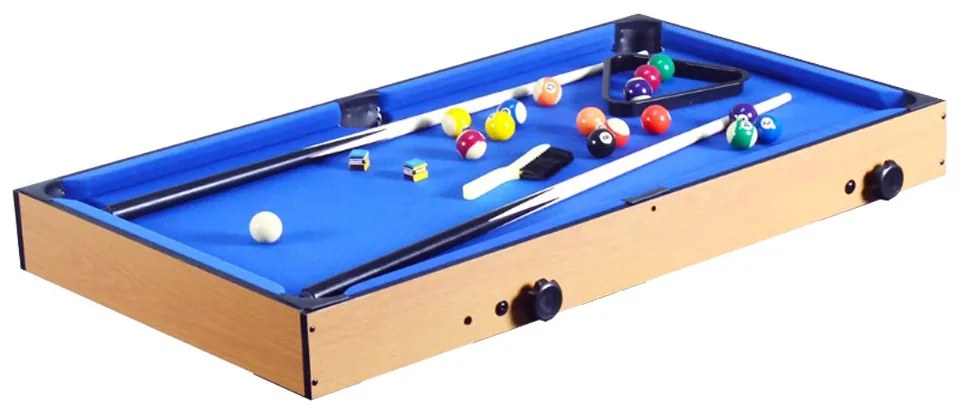 Masă de joc 4 în 1 pentru foosball, ping-pong, biliard și curling bowling