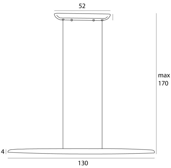 Lustră LED pe cablu MAXLIGHT P0598 WOODY LED/25W/230V maro
