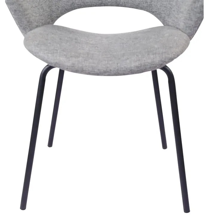 Set de scaune de sufragerie gri deschis 2 buc. tapițat Rowley – Unique Furniture