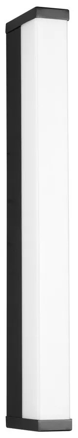 Aplică de perete negru-mat LED (lungime 42 cm) Fabio – Trio