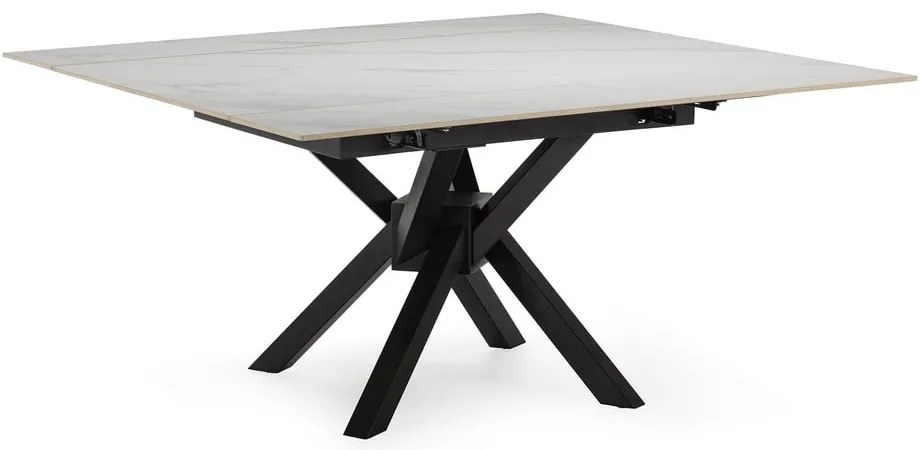 Masă de dining extensibilă cu blat din piatră cu blat suplimentar 90x150 cm Arlene – Marckeric