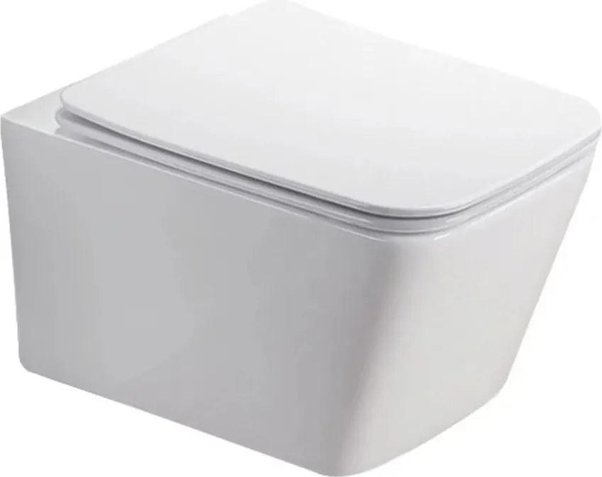 Capac WC slim Fluminia Paris Quick Release softclose alb