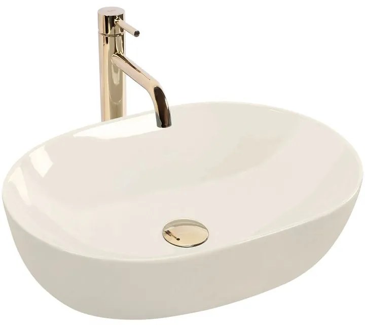 Lavoar pe blat Rea LISA SHINY ecru