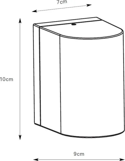 Markslöjd 109108 - Aplica LED ALOR pentru exterior, dimmabilă, 4,9 W, 230 V, IP65, maro