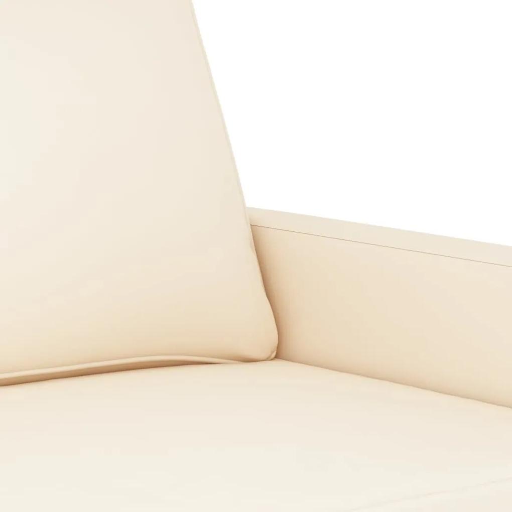 Canapea de o persoana, crem, 60 cm, catifea Crem, 78 x 77 x 80 cm