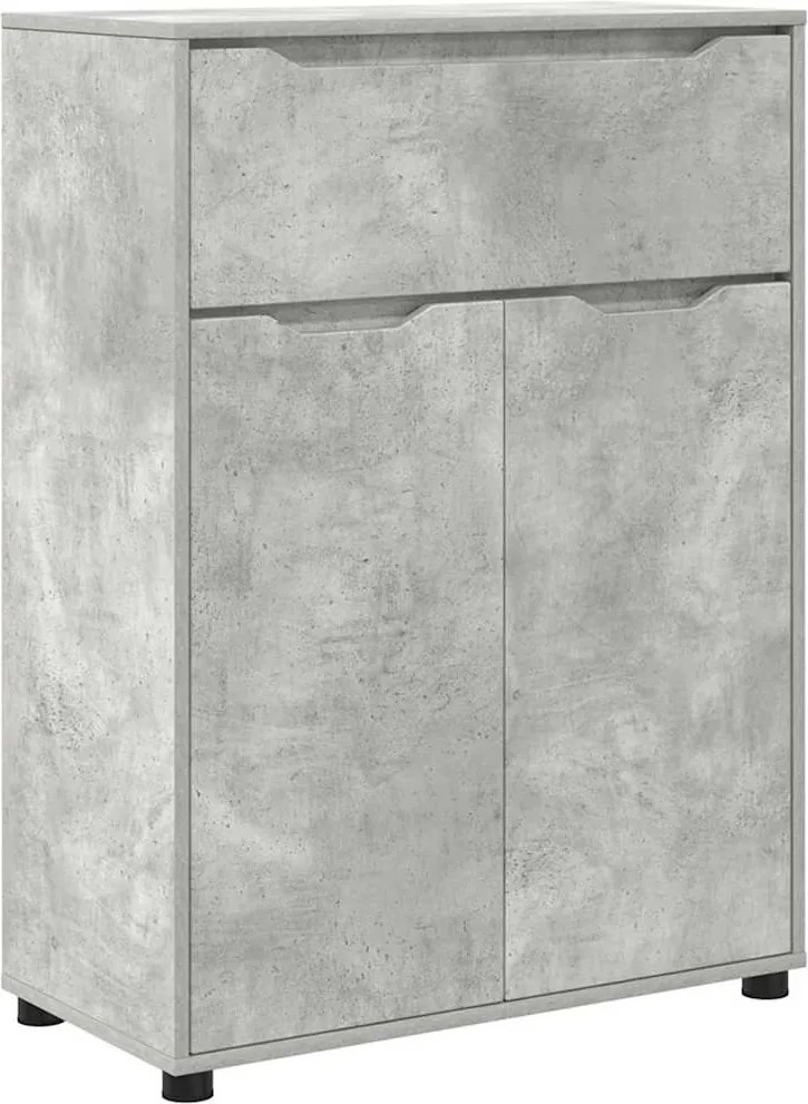 vidaXL Dulap de Baie Gri din beton 72,5 x 36,5 x 100 cm Lemn compozit