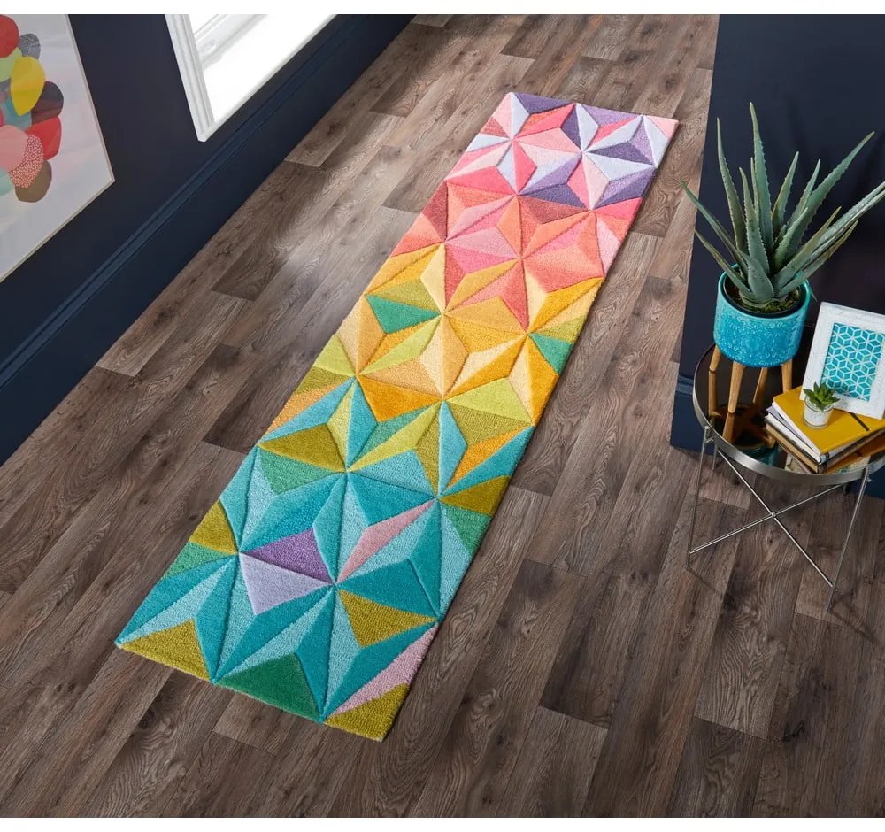 Covor tip traversă din lână 60x230 cm Reverie – Flair Rugs