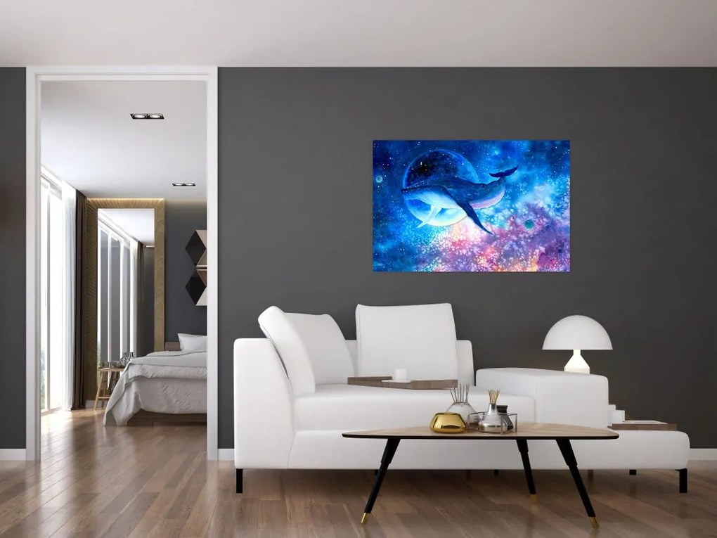 Tablou - Balena spațială (90x60 cm)