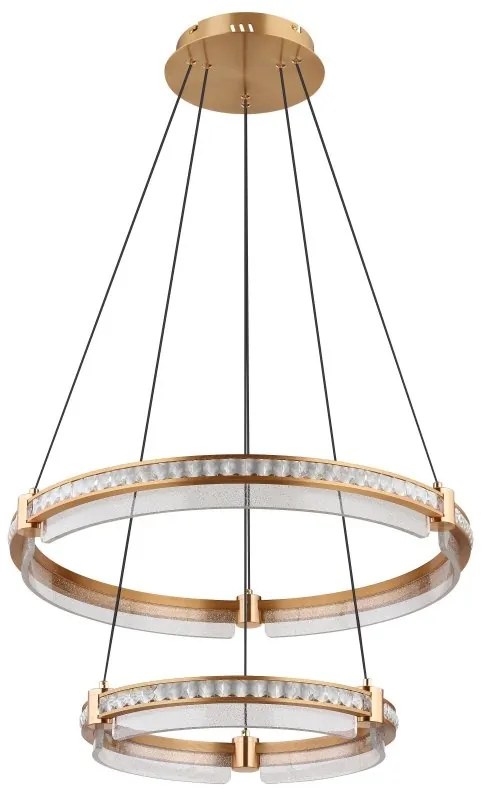 Lustra LED suspendata design circular cu telecomanda BLONDIE