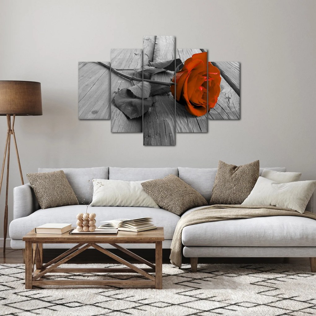 Tablou - Trandafir portocaliu (150x105 cm)